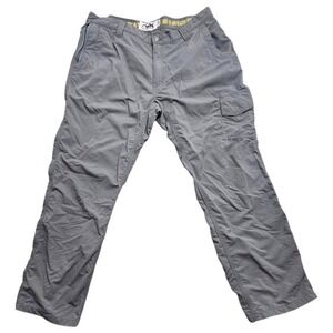 Mountain Khakis MK Jackson Hole Wyoming Mens 40x32 Grey Nylon Cargo Hiking Pants
